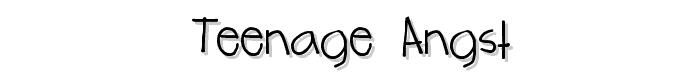 Teenage angst font
